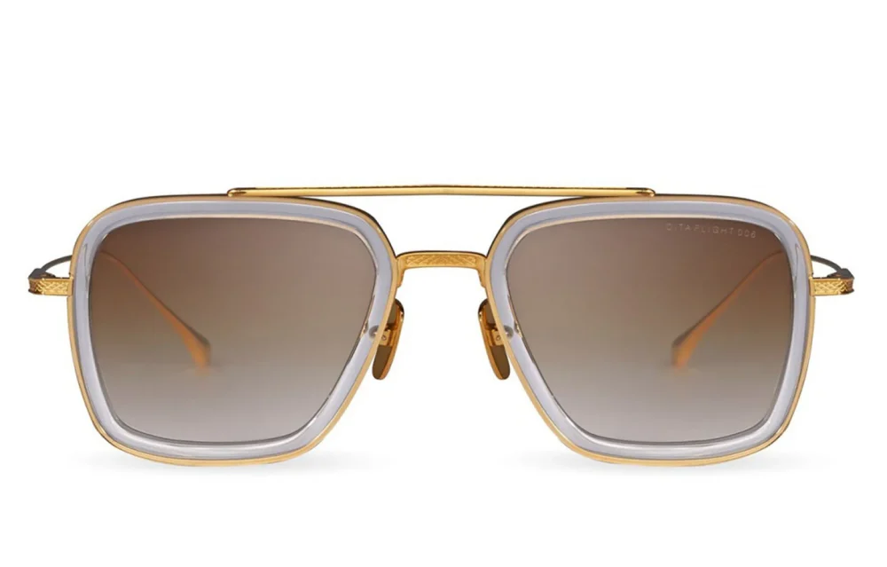 Dita Flight.006 Clear Crystal - Yellow Gold